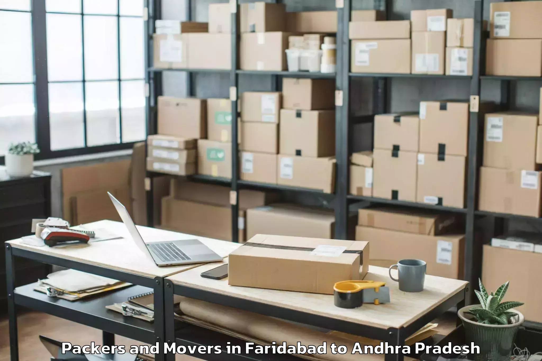 Book Faridabad to Jangareddygudem Packers And Movers